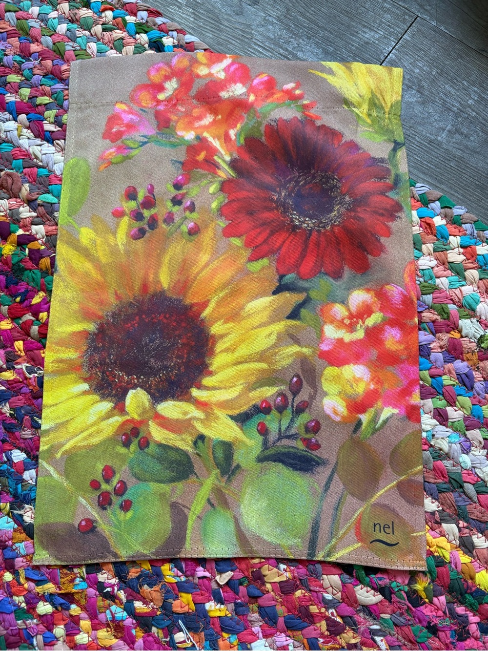 AUTUMN SUNFLOWER MINI GARDEN FLAG